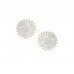 (Earrings) White Diamond Earrings in Gold Plated Sterling Silver 1.25cts (Gold Plated 2.6 grams) (Earrings) White Diamond Earrings in Gold Plated Sterling Silver 1.25cts (Gold Plated 2.6 grams)